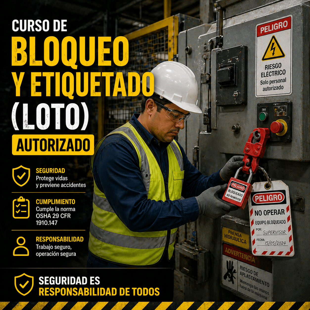 Curso Bloqueo y Etiquetado Autorizado