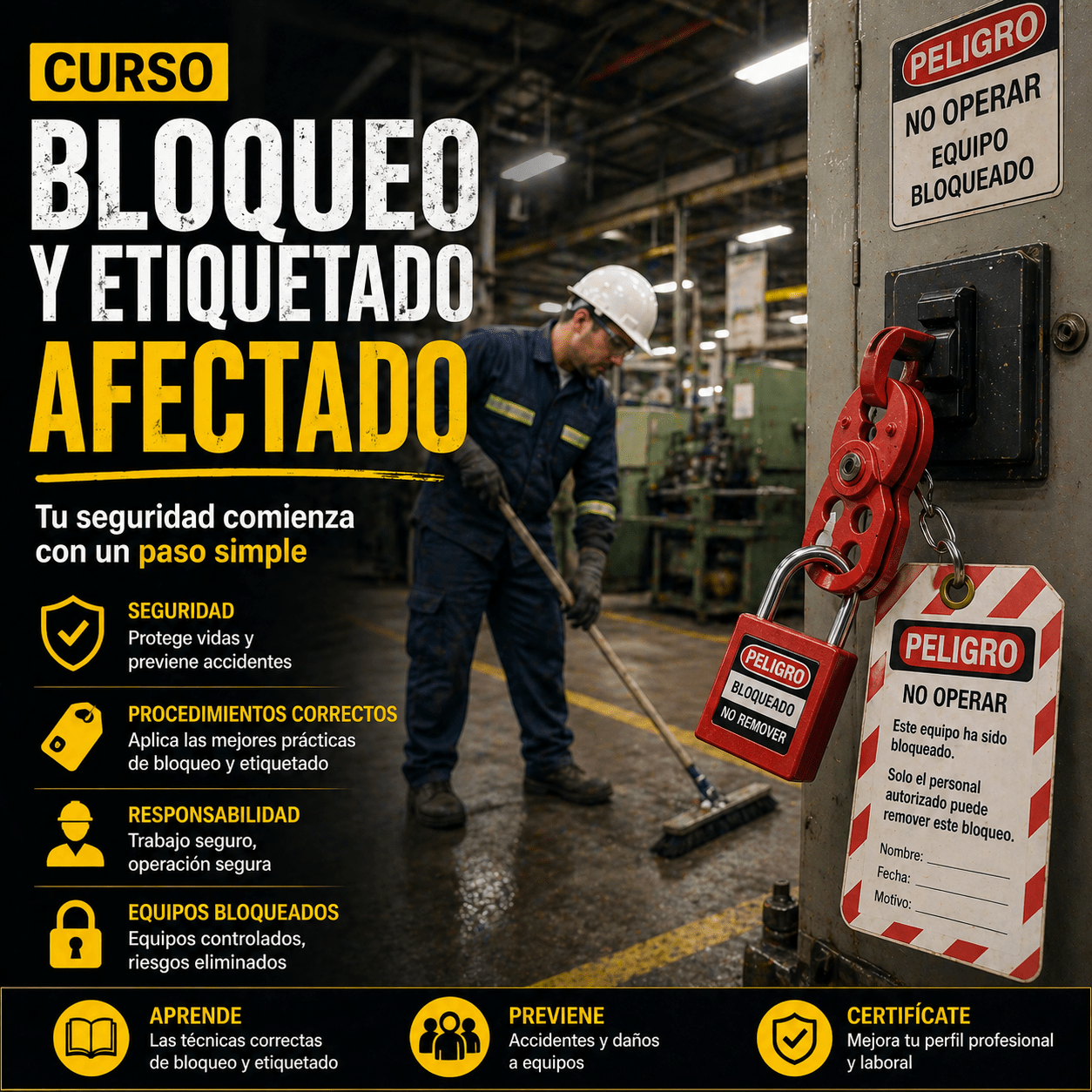 Curso Bloqueo y Etiquetado Afectado